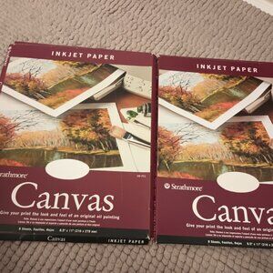 Lot of 2 packs Strathmore Canvas inkjet paper